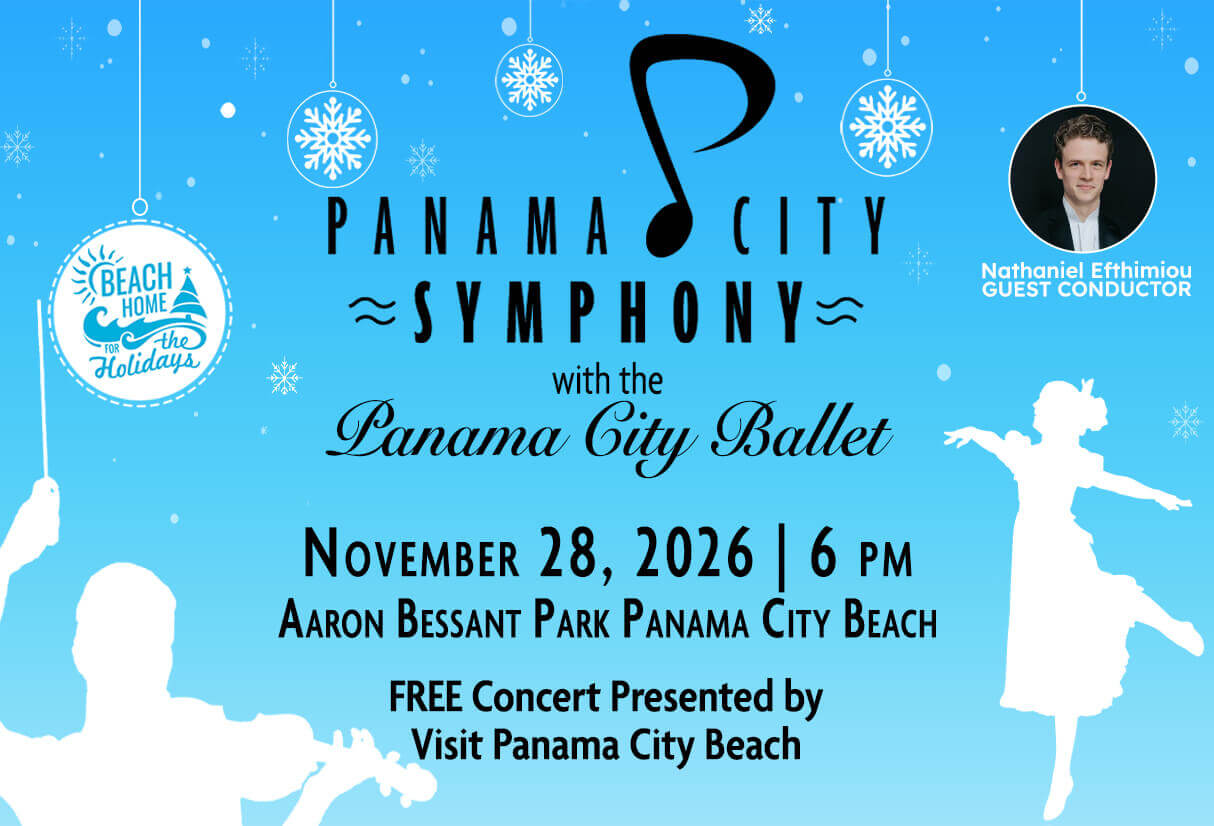 Panama City Symphony with Panama City Ballet at  Beach Home for the Holidays