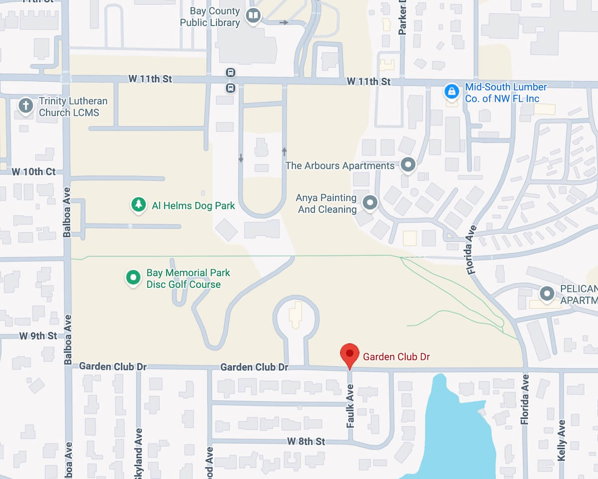 Panama City Garden Club Map