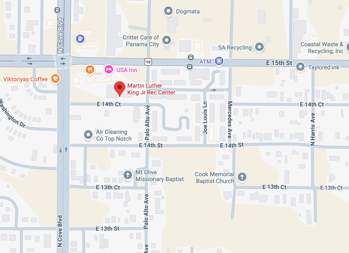 Martin Luther King Jr. Recreation Center Map
